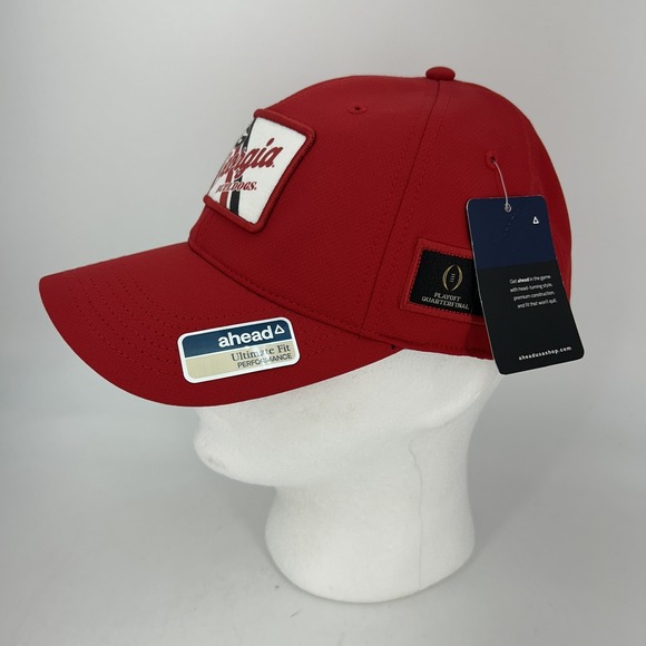 Georgia Bulldogs Hat Cap Strap Back NCAA Football Playoff Sugar Bowl Mens - Picture 2 of 11